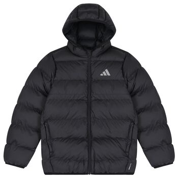 Black Logo Puffer Jacket