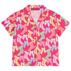 Girls Pink Bow Shirt, 1, hi-res