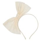 Girls Ivory Tulle Headband, 2, hi-res
