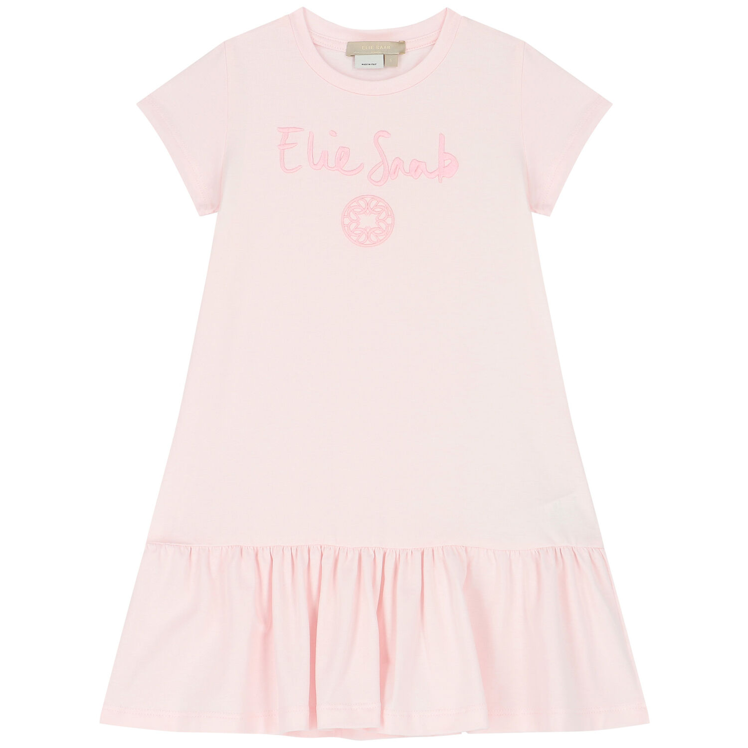 Girls Pink Logo Dress, 1, hi-res
