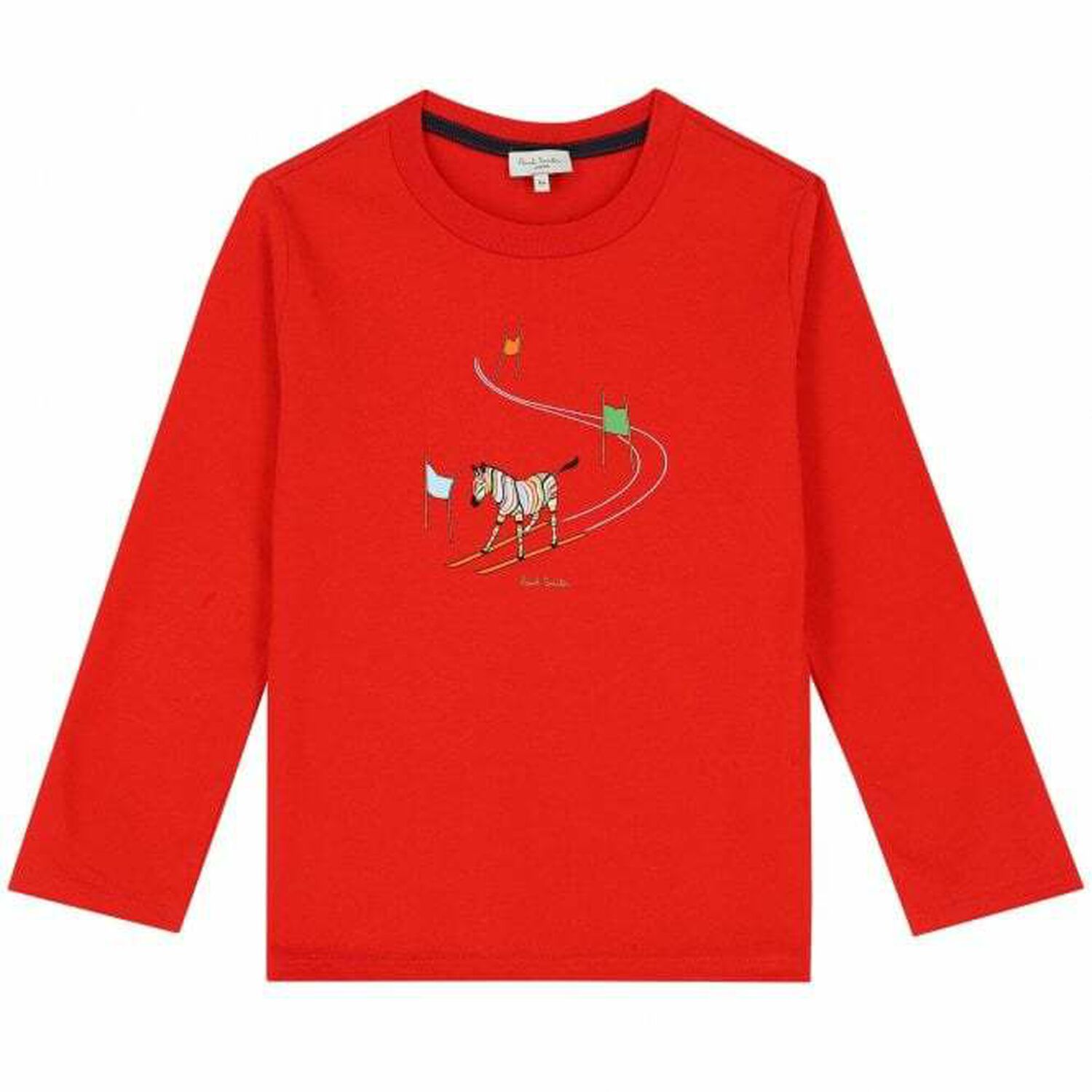 Boys Red Logo Top, 1, hi-res