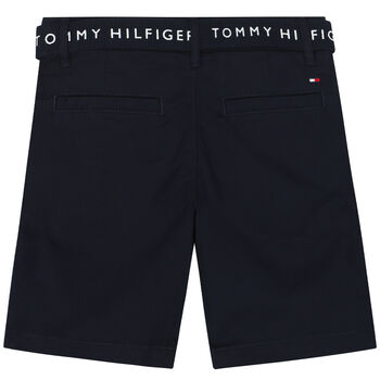 Boys Navy Blue Chino Shorts