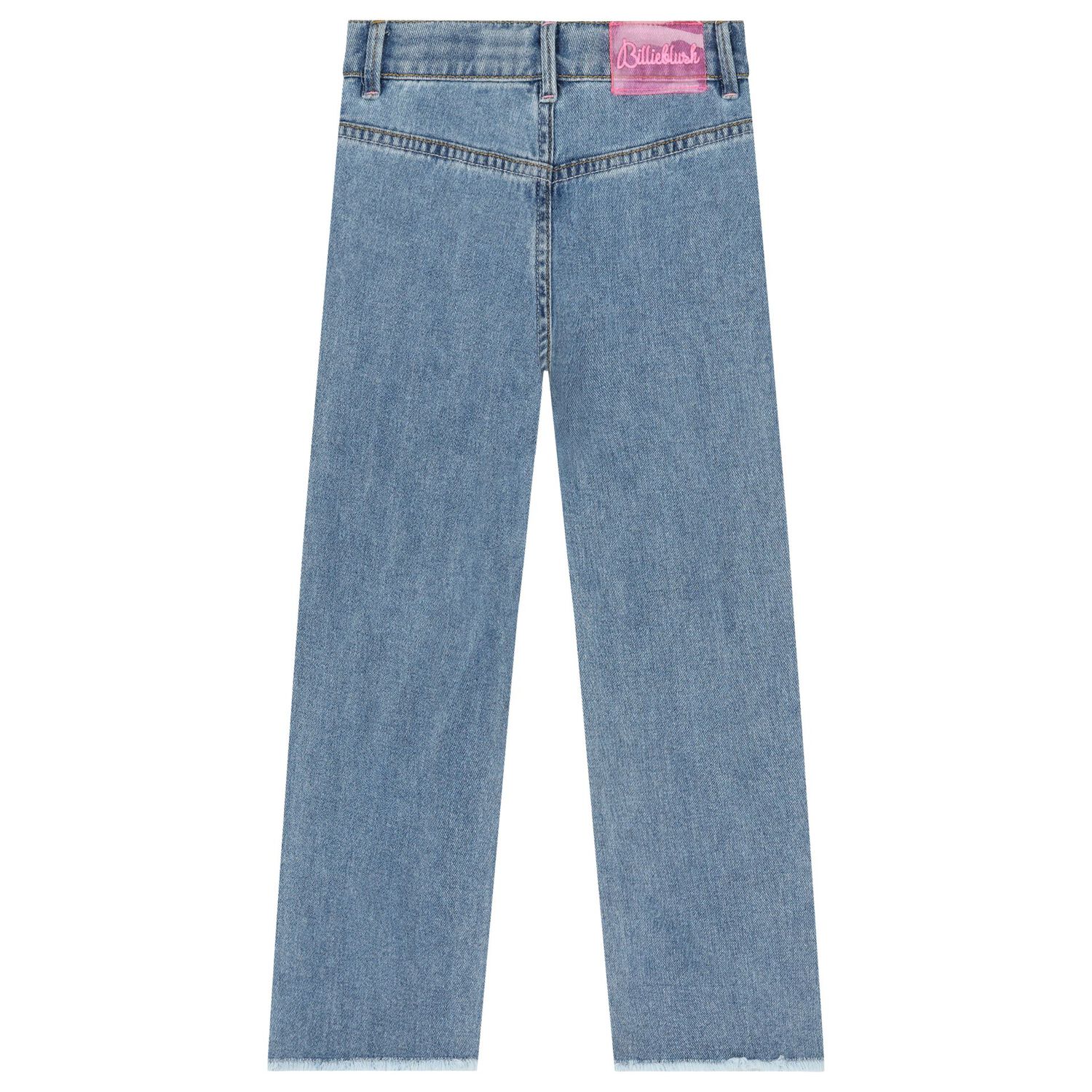 Girls Blue Denim Sequin Jeans, 1, hi-res image number null