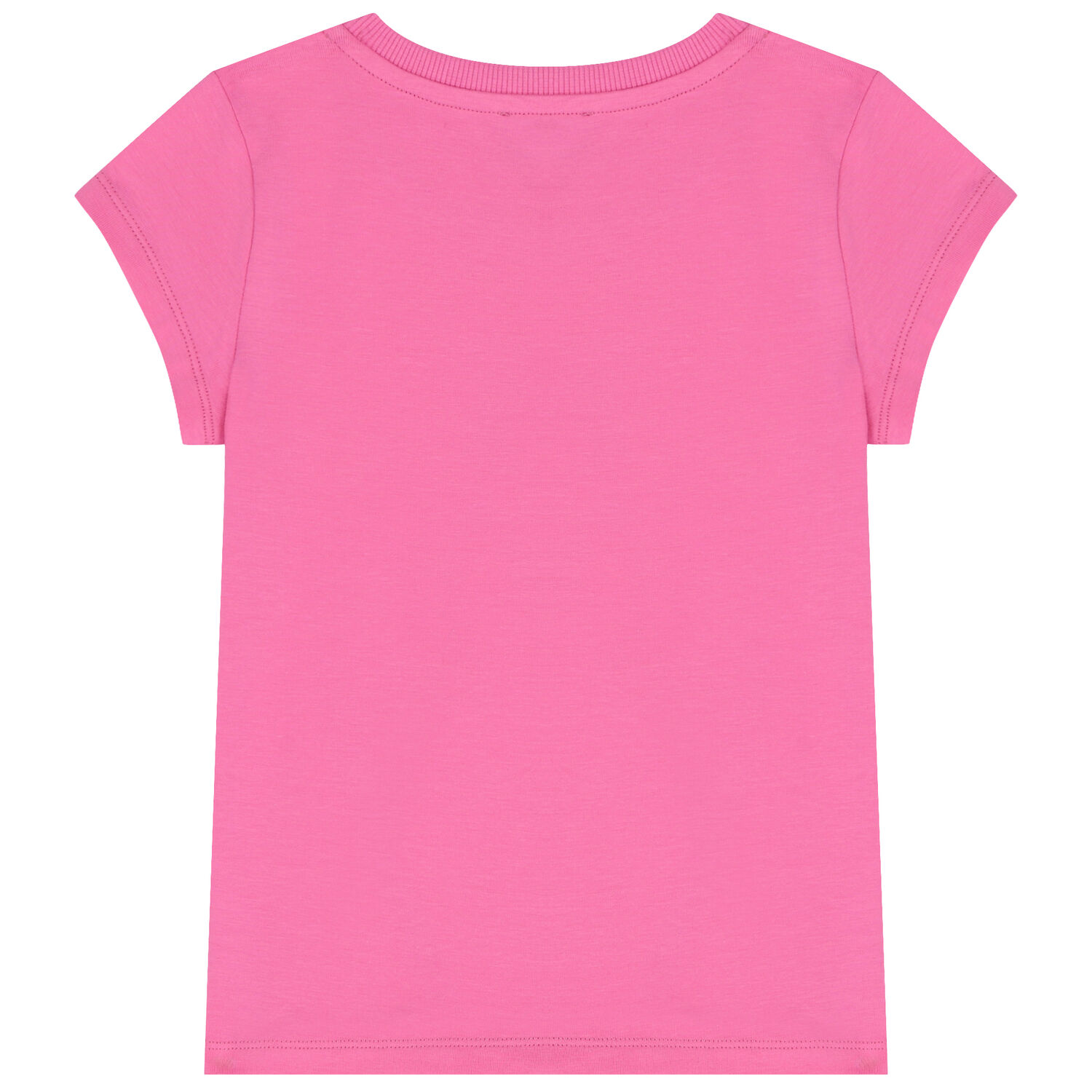 Girls Pink Teddy Bear Logo T-Shirt, 3, hi-res