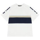 Boys White & Green Shorts Set , 1, hi-res