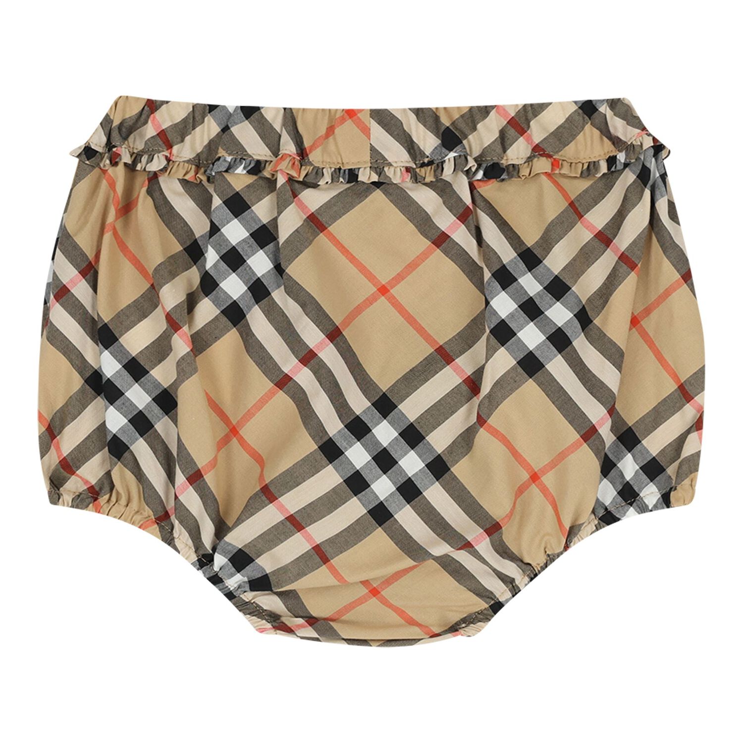 Baby Girls Beige Check Dress Set, 1, hi-res