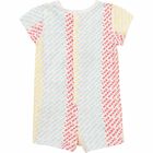 Baby Boys White Logo Romper, 1, hi-res