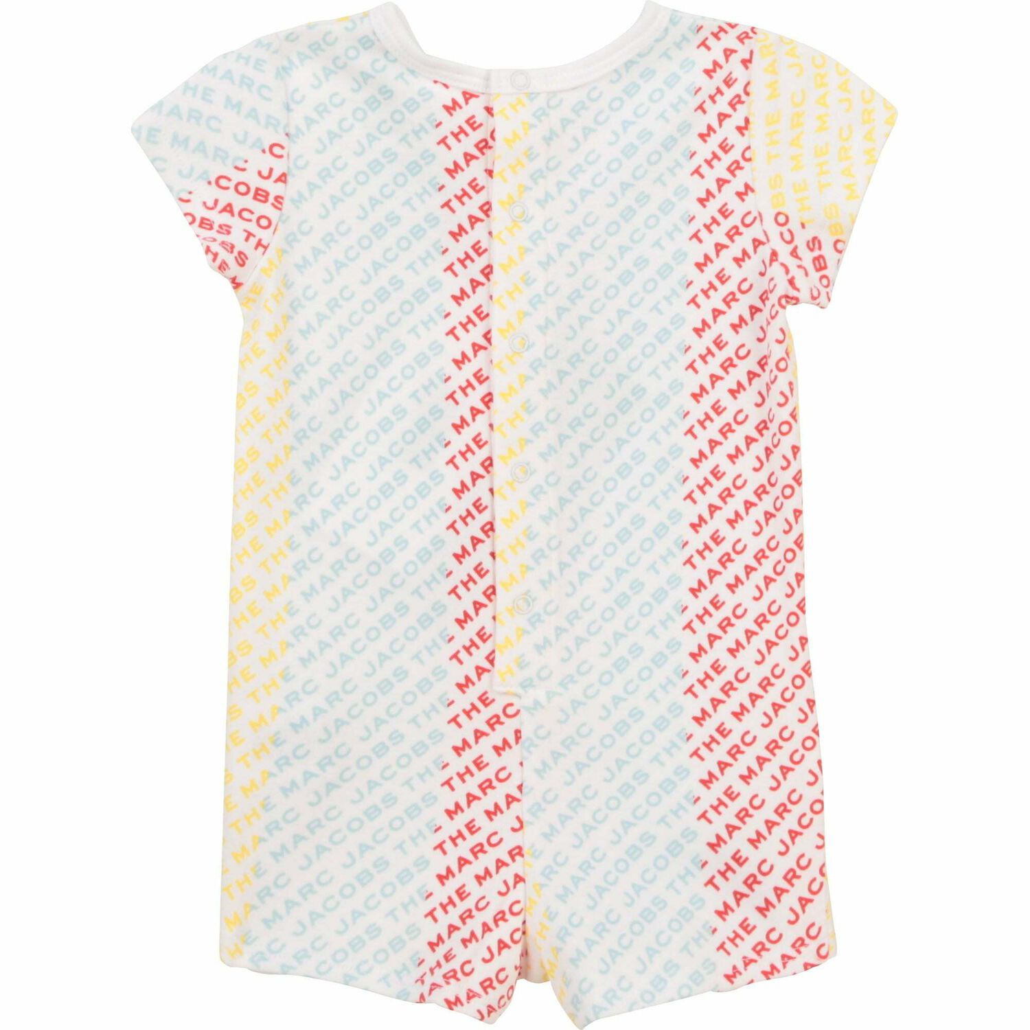 Baby Boys White Logo Romper, 1, hi-res image number null