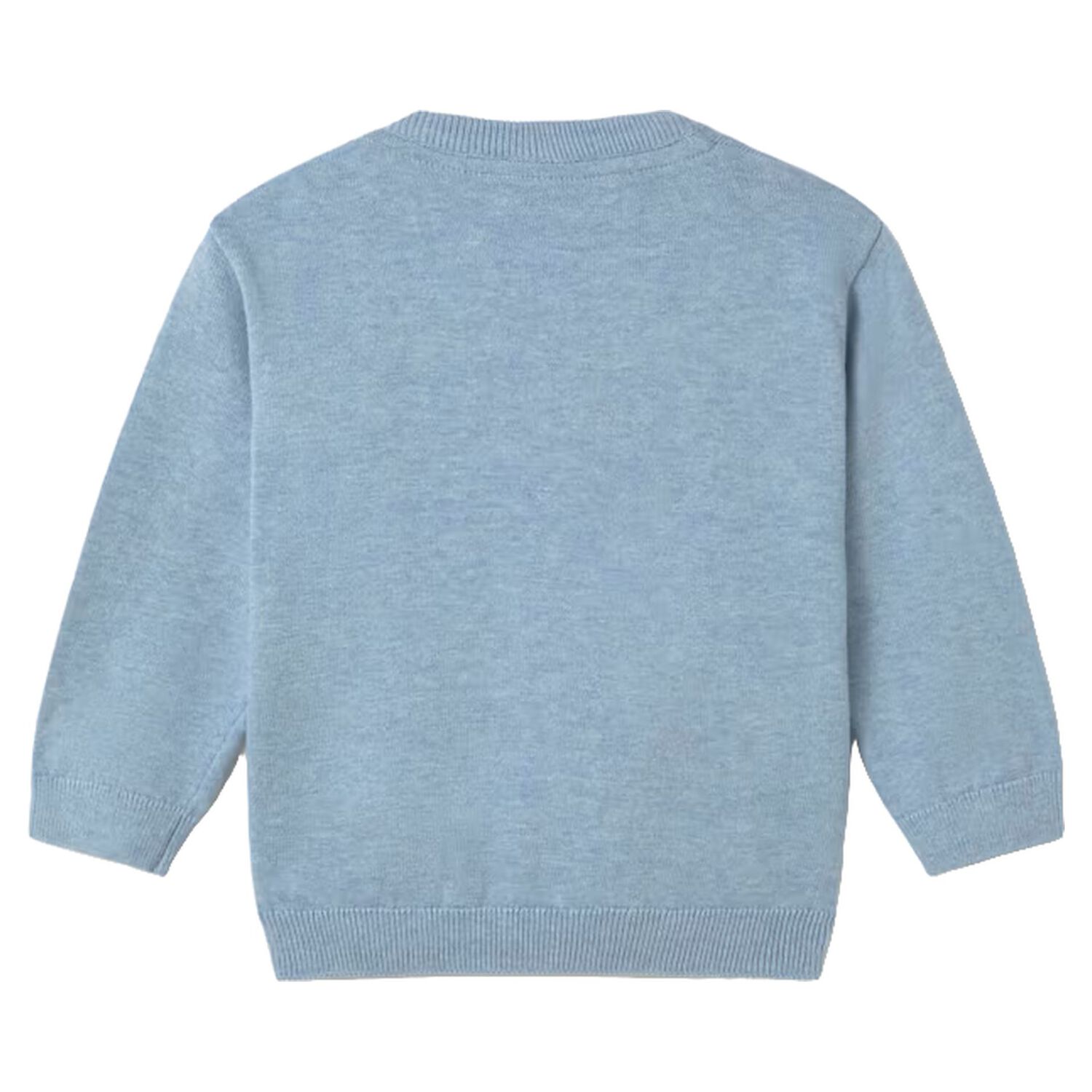 Younger Boys Blue Knitted Jumper, 1, hi-res