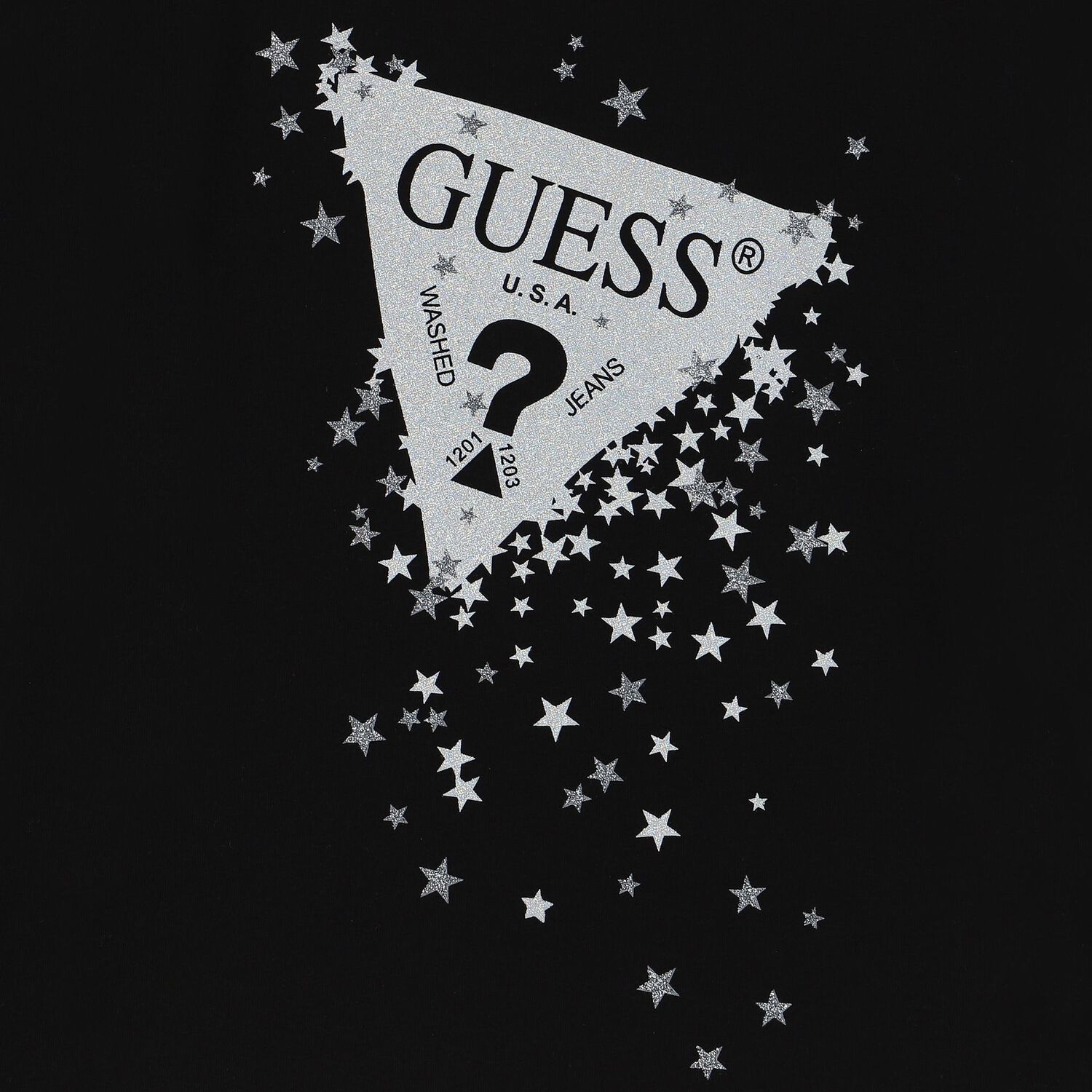 Girls Black Logo T-Shirt, 3, hi-res