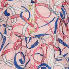 Girls Pink Logo Ribbon Dress , 1, hi-res