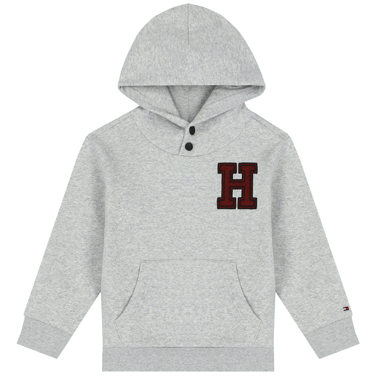 Boys Grey Logo Hooded Top, 1, hi-res image number null