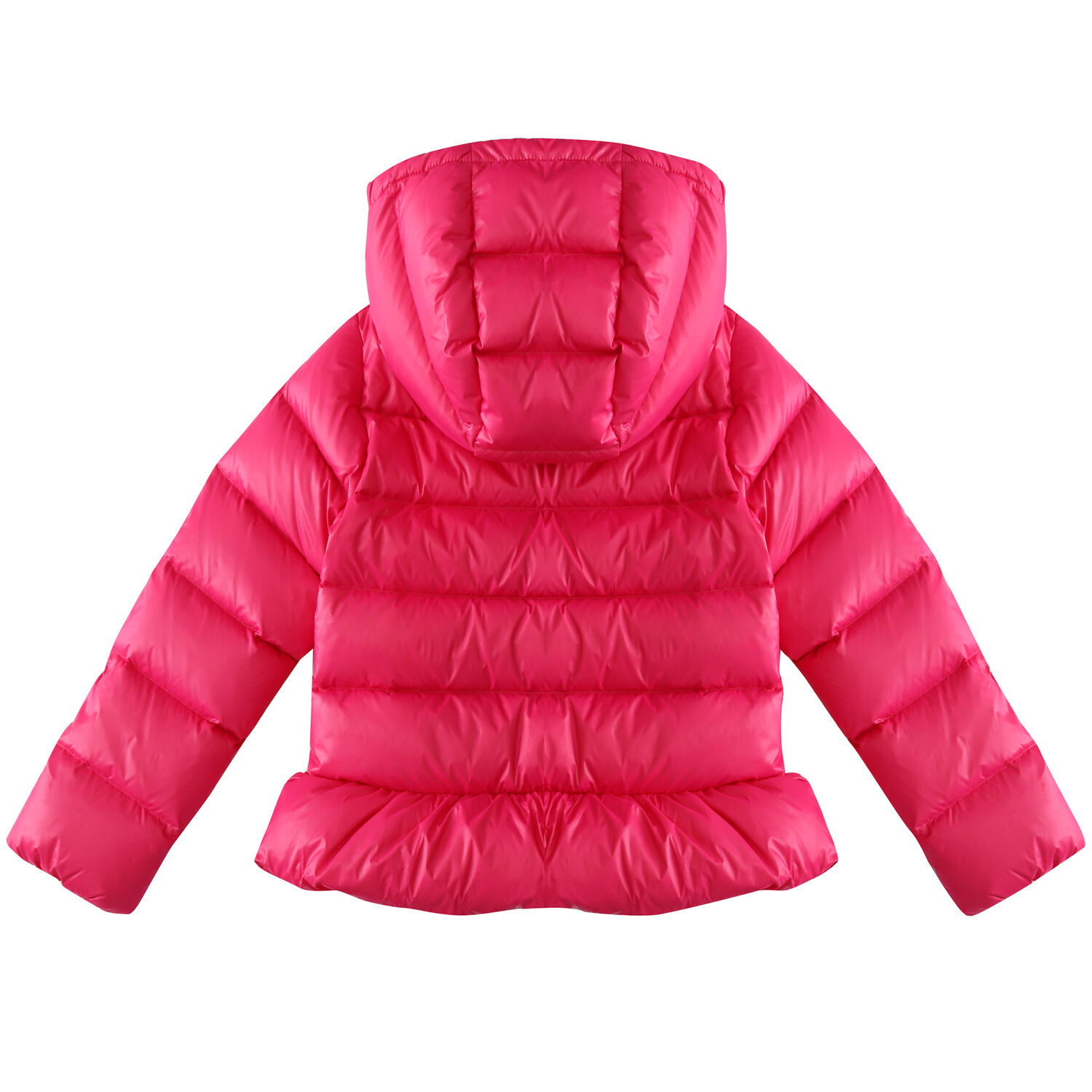 Girls Pink Logo Puffer Jacket, 1, hi-res
