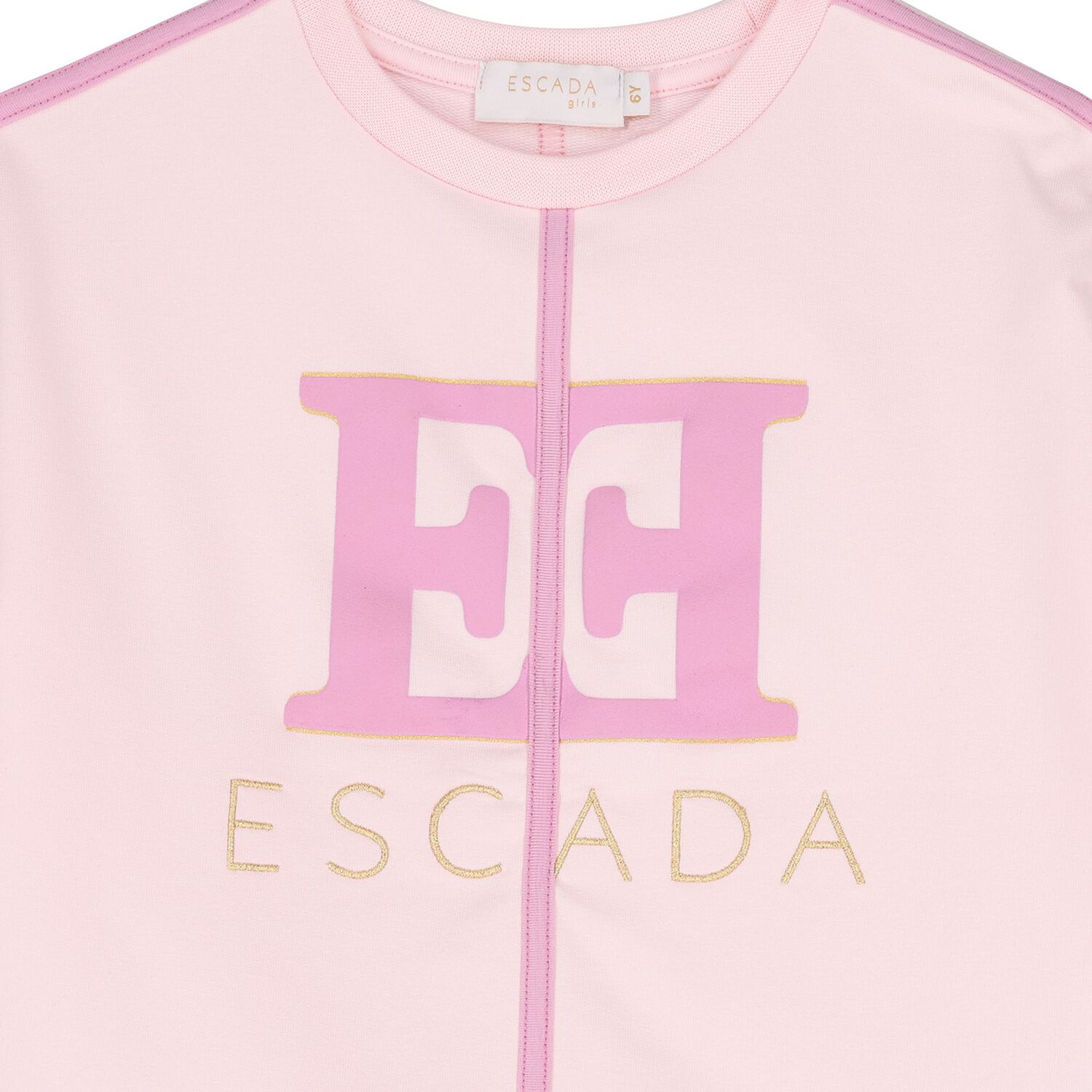Girls Pink Logo Sweatshirt, 1, hi-res