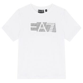 Boys White Logo T-Shirt