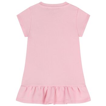 Younger Girls Pink Logo Dress