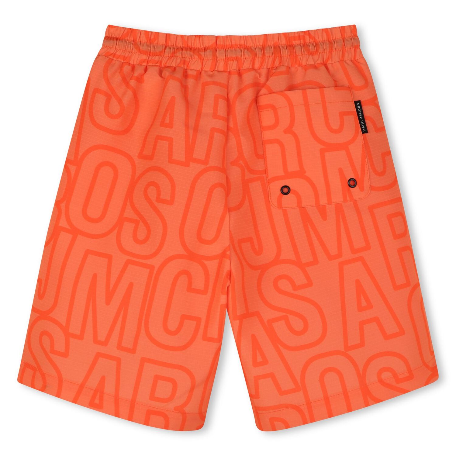Boys Orange Logo Swim Shorts, 1, hi-res image number null