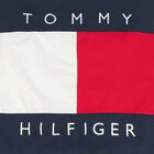 Boys Navy Blue, White & Red Logo Puffer Jacket, 1, hi-res