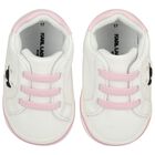 Baby White & Pink Choupette Pre Walker Shoes, 1, hi-res