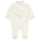 Baby Girls Ivory Ruffled Babygrow, 1, hi-res