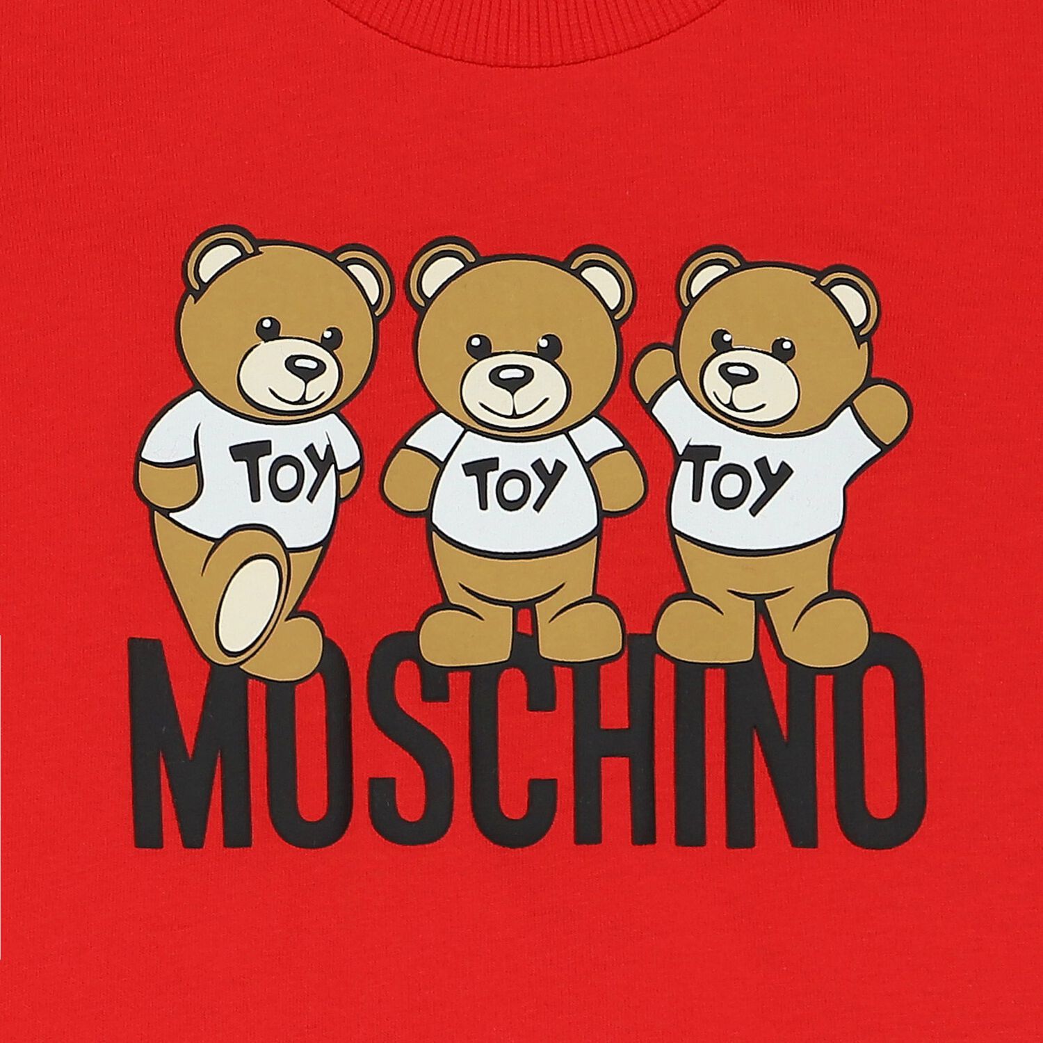 Red Teddy Bear Logo T-Shirt, 3, hi-res