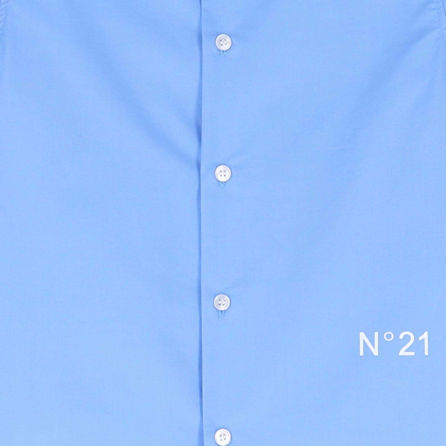 Boys Blue Cotton Shirt, 1, hi-res