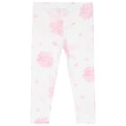 Girls White & Pink Floral Bag Print Leggings Set, 1, hi-res