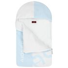 Baby Boys White & Blue Logo Nest, 2, hi-res