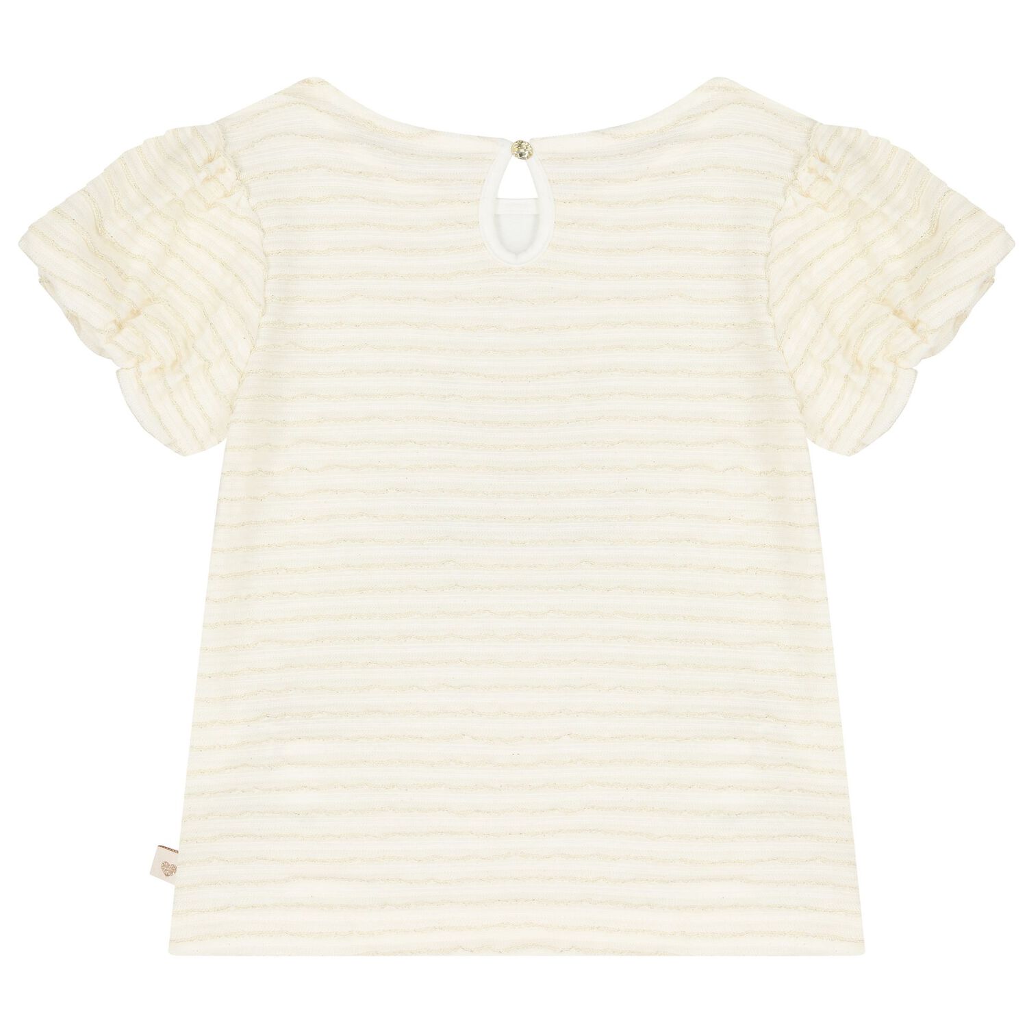 Girls Ivory & Gold Tulle Skirt Set, 1, hi-res image number null