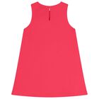 Girls Pink Flower Dress, 1, hi-res