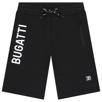 Boys Black Logo Shorts