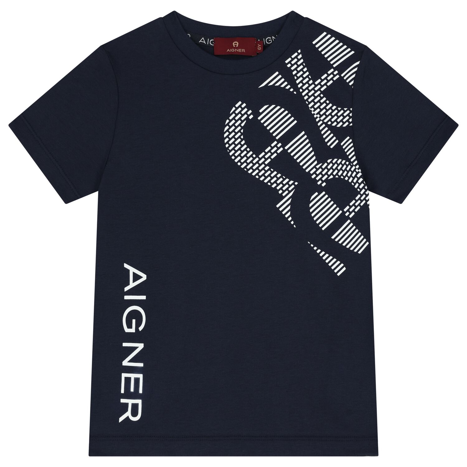 Boys Navy Blue Logo T-Shirt, 4, hi-res image number null