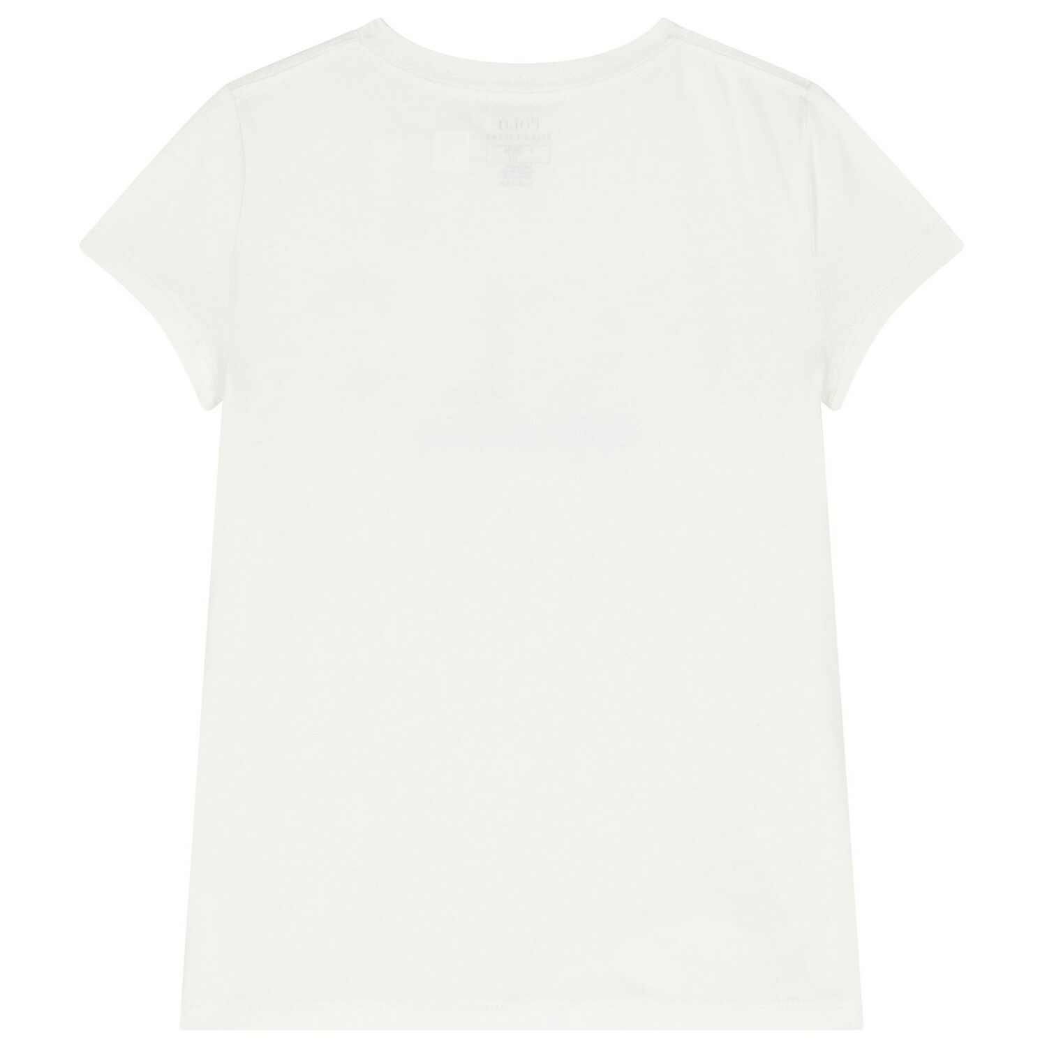 Girls White Polo Bear T-Shirt, 2, hi-res