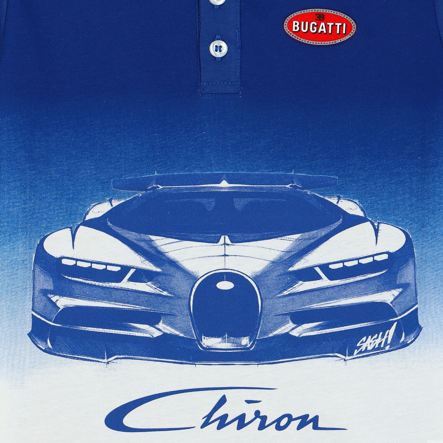 Boys Blue & White Logo Polo Shirt, 1, hi-res