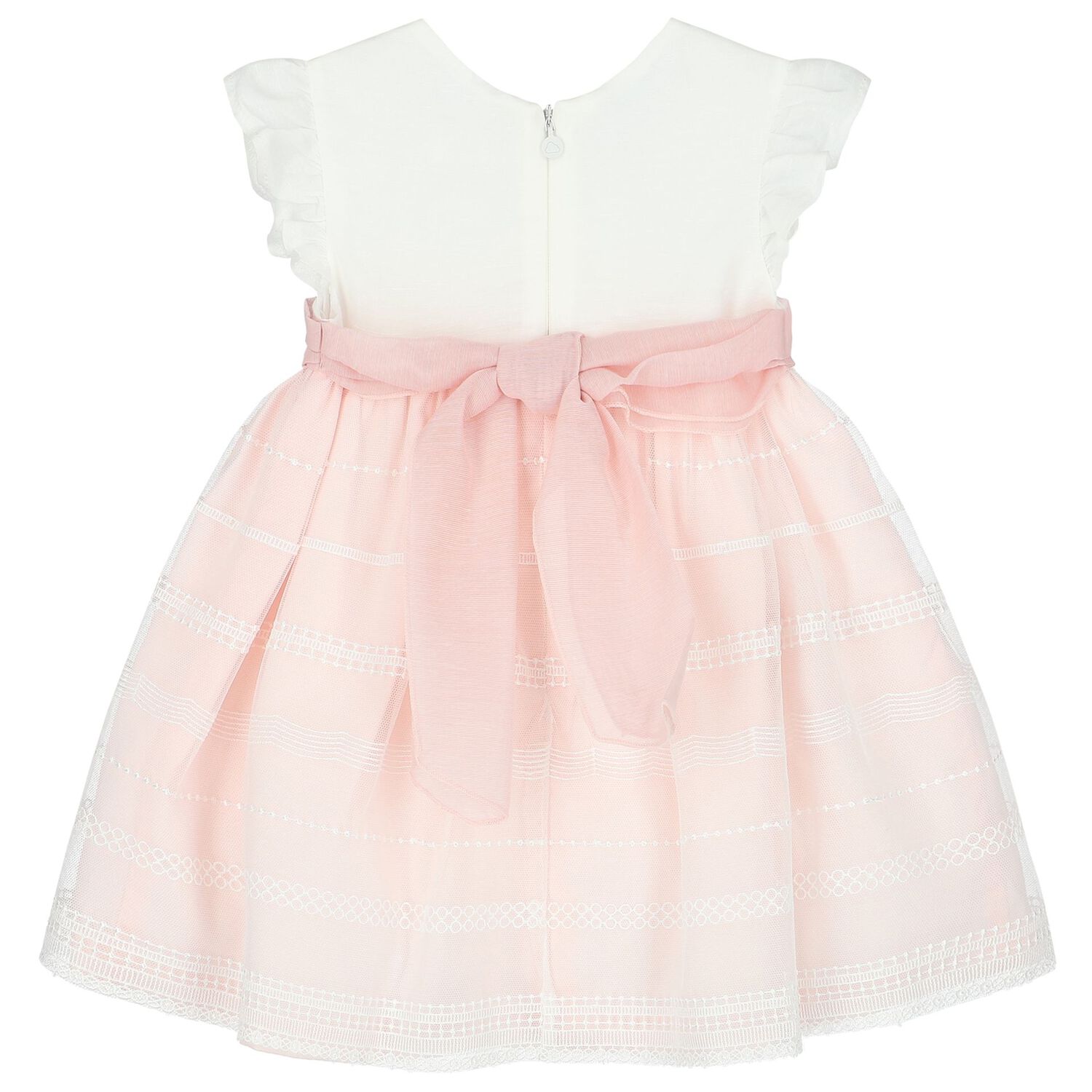 Baby Girls White & Pink Dress Set, 1, hi-res