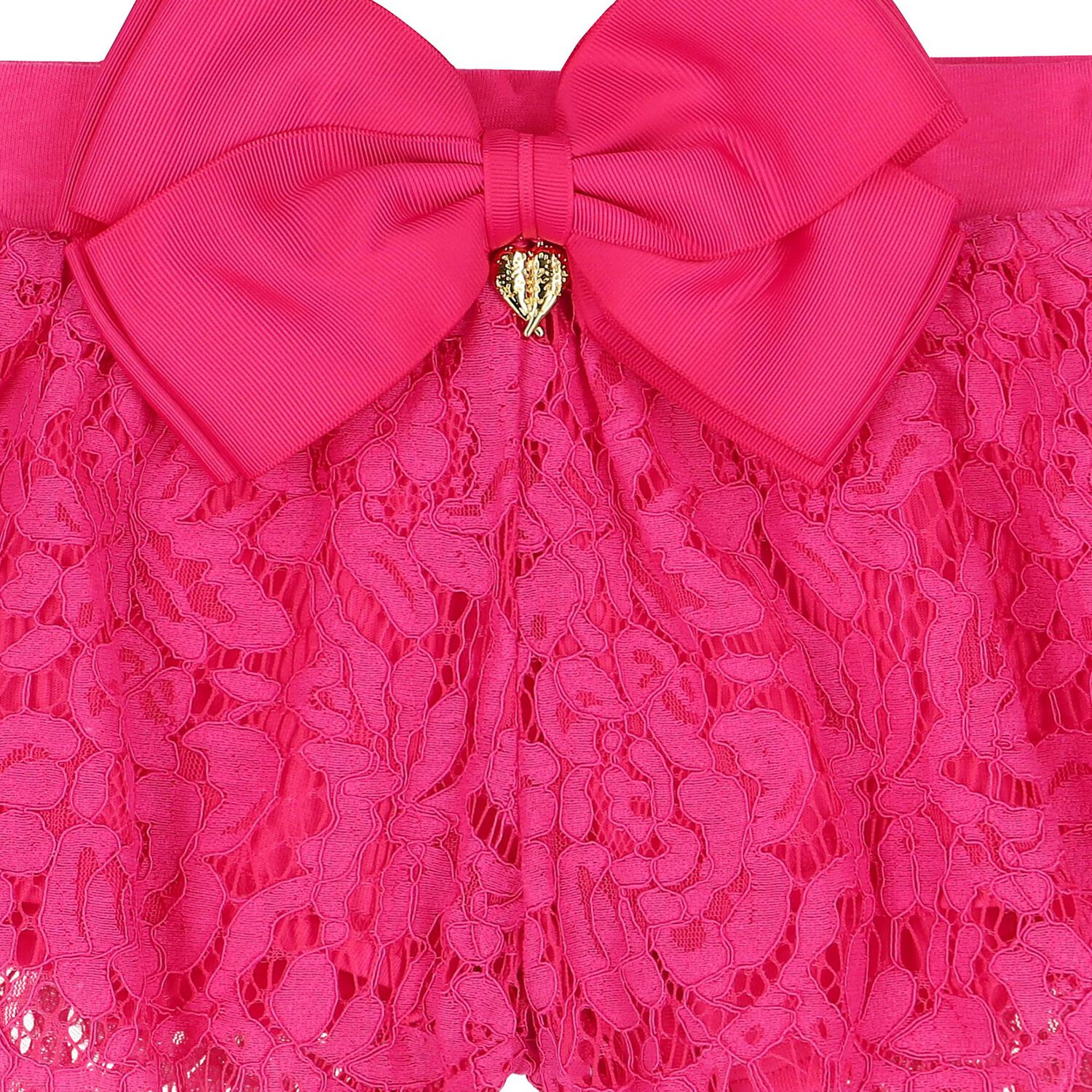 Girls Pink Lace Shorts, 2, hi-res image number null