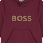 Boys Red Logo Hooded Top, 3, hi-res