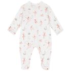 Baby Girls White & Pink Opera Babygrow Set, 1, hi-res