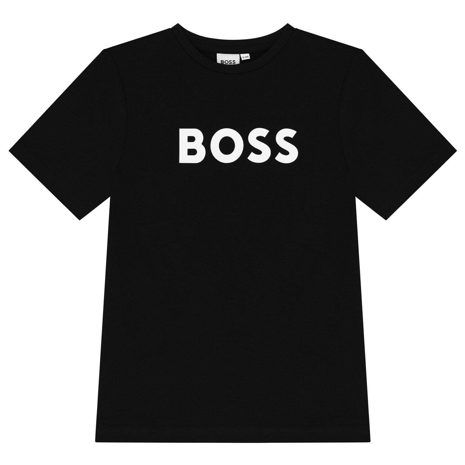 Boys Black Logo T-Shirt, 1, hi-res