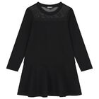 Girls Mini Me Black Logo Dress, 1, hi-res