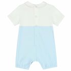 Baby Boys Blue Romper, 1, hi-res