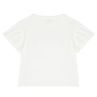 Girls Ivory Logo T-Shirt, 1, hi-res
