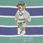 Baby Boys Blue & Green Polo Bear Shorts Set, 1, hi-res