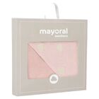 Baby Girls Pink Hooded Towel, 2, hi-res