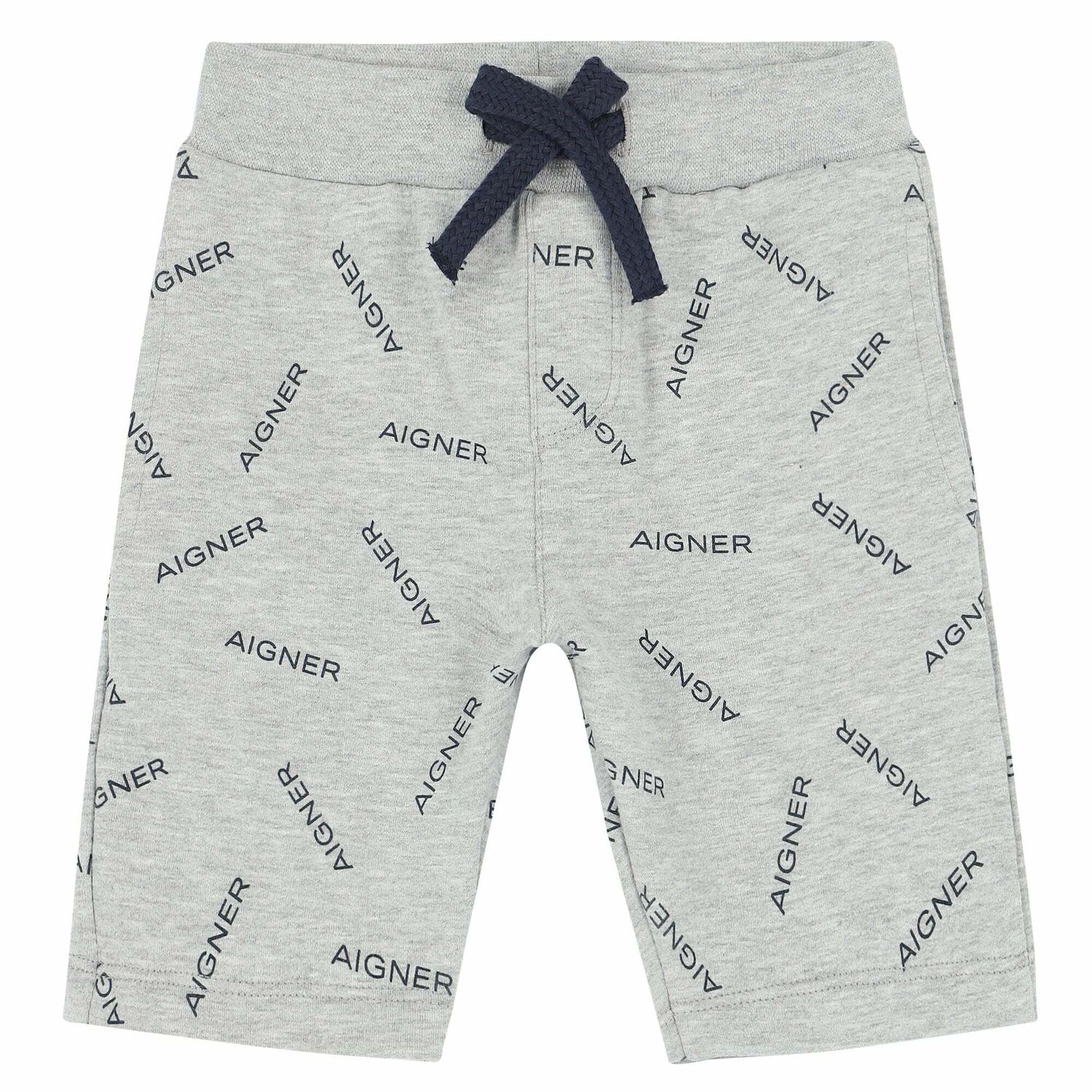 Younger Boys Grey Logo Shorts, 2, hi-res