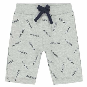 Younger Boys Grey Logo Shorts