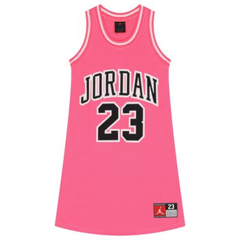 Girls Pink Jordan Jersey Dress