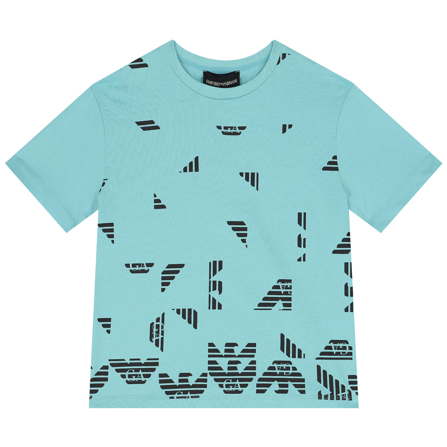 Boys Turquoise Logo T-Shirt, 1, hi-res