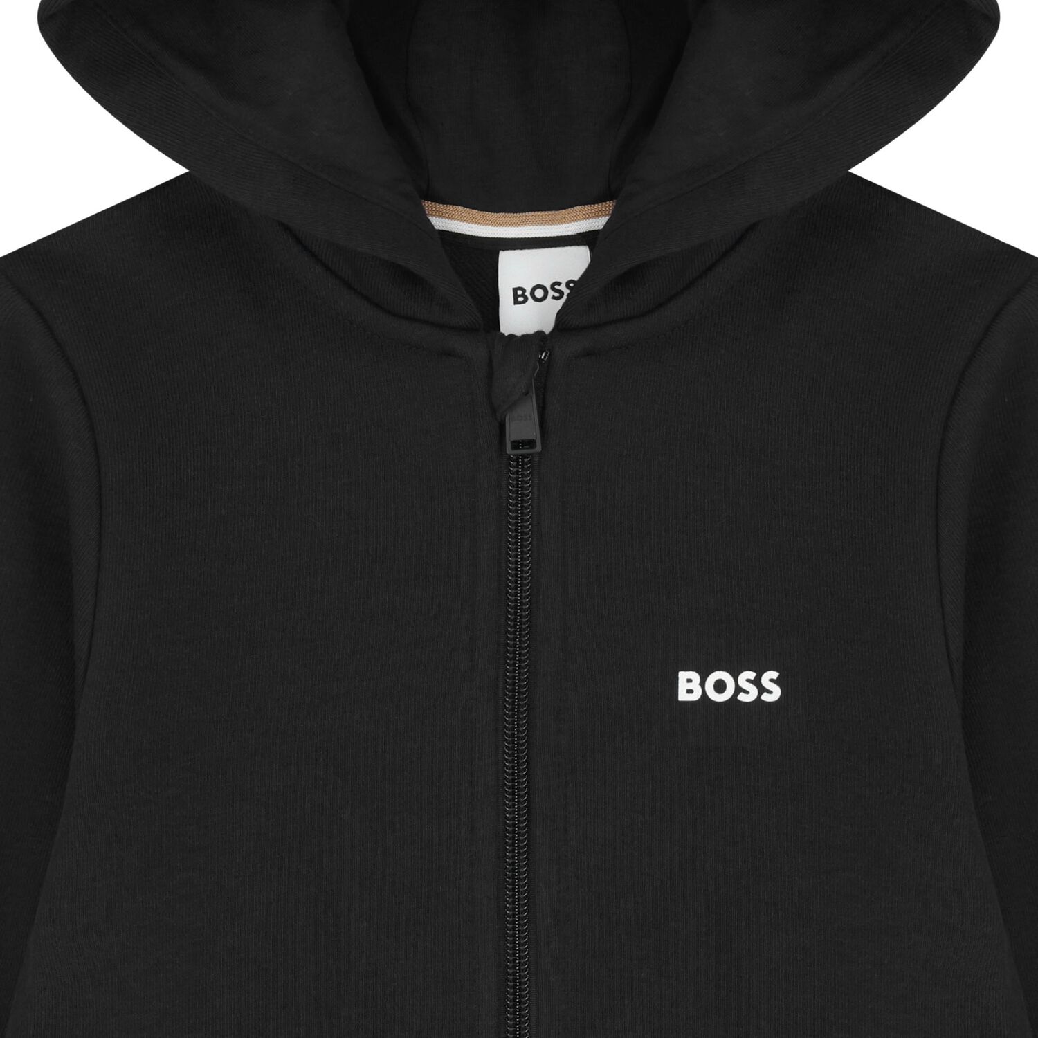 Boys Black Logo Tracksuit, 1, hi-res