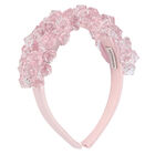 Girls Pink Embellished Diamante Headband, 2, hi-res